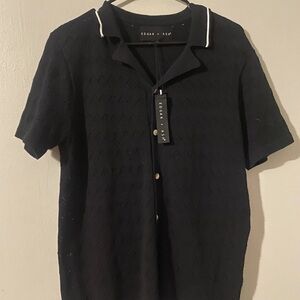 Edgar + Ash Black Men's Button-Down Shirt